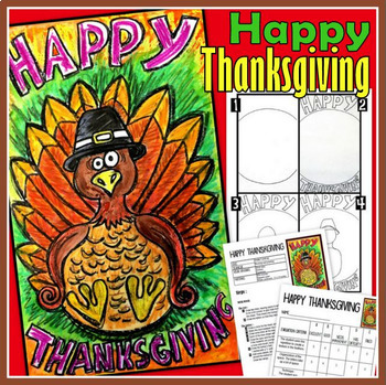 Preview of Thanksgiving Activities - Turkey : Art Lesson Plan