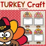 Turkey Craft with I Am Thankful For Writing Page | Thanksg