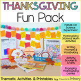 Thanksgiving Activities - Turkey Crafts, Games, Bulletin B