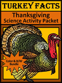Thanksgiving Activities: Turkey Facts Thanksgiving Science