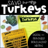 Thanksgiving Activities | Turkey Trouble, Save the Turkeys Thanksgiving Writing
