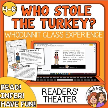 Thanksgiving Activities Who Stole the Turkey Readers Theater | TPT