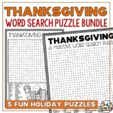 Thanksgiving Word Search Puzzle Bundle Thanksgiving Word F