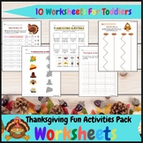 Thanksgiving Activities and Fun Worksheets For Toddlers