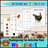 Thanksgiving Activities and Fun Worksheets For Toddlers