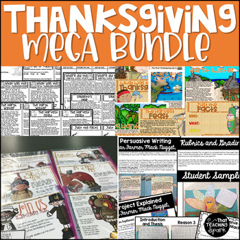 Preview of Thanksgiving Activities and Games Mega Bundle