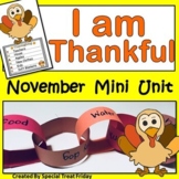 Thanksgiving Activities and Thankfulness Activities Bundle