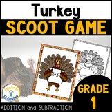 Turkey Math Game Task Cards Thanksgiving Activities at School