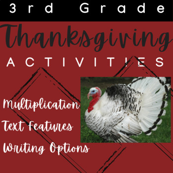 Preview of Thanksgiving Activities for 3rd Grade