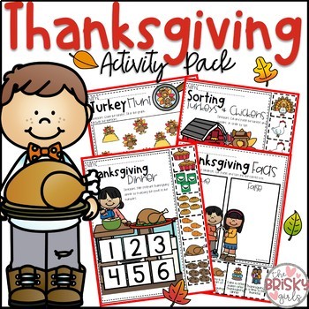 Thanksgiving Activities for Kindergarten by The Brisky Girls | TpT