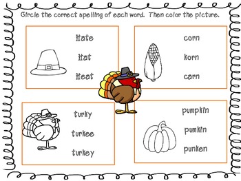 Thanksgiving Activities For Kindergarten First Grade By Classroom Classics