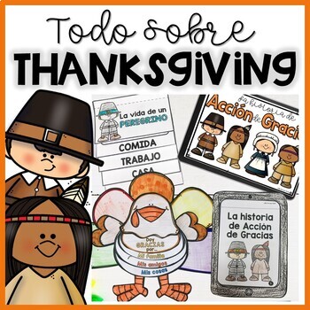 Preview of Thanksgiving Activities in Spanish | Día de Acción de Gracias