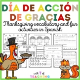 Thanksgiving | Activities in Spanish | Dia de Accion de Gr