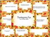 Thanksgiving Activity- 4 corners