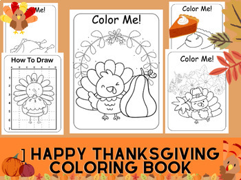 Preview of Gratitude Thanksgiving Break Activities C oloring P ages for Kids