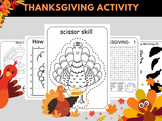 Gratitud e Thanksgiving B reak Activities Coloring Pages for Kids