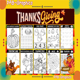 Thanksgiving Activity Book for Kids | Activity Book for Kids