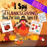 Thanksgiving Activity Book for Kids Bundle