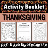 Thanksgiving Activity Booklet Pre-K and Kindergarten
