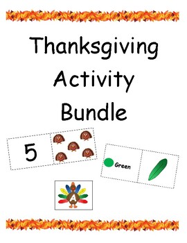 Preview of Thanksgiving Activity Bundle