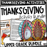 Thanksgiving Activity Bundle for Upper Grades