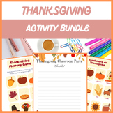 Thanksgiving Activity Bundle - Speech, Language, Crafts | 