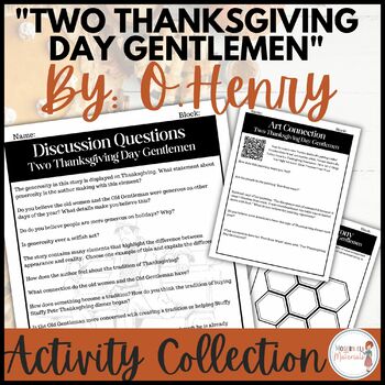 Preview of Thanksgiving Activity Collection for "Two Thanksgiving Day Gentlemen"  O. Henry