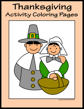 Preview of Thanksgiving Activity Coloring Pages