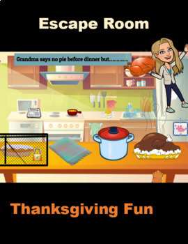 Preview of Thanksgiving Activity Escape the Room Google Mystery