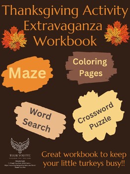 Preview of Thanksgiving Activity Extravaganza Workbook