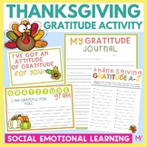 Thanksgiving Activities Gratitude Social Emotional Learning