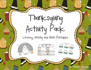 Preview of Thanksgiving Activity Pack!