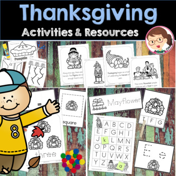 Thanksgiving Preschool and PreK Literacy and Maths Activities | TpT