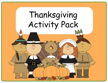 Preview of Thanksgiving Activity Pack -FREE-31 Pages!