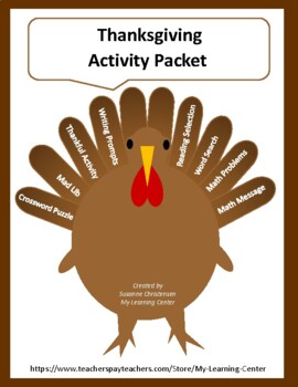 Preview of Thanksgiving Activity Packet