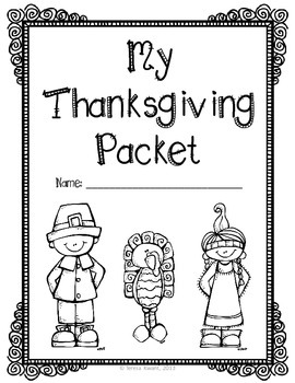 Thanksgiving Activity Packet Grades 3-6 by Teresa Kwant | TpT