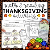 Thanksgiving Activity Packet - Math and Reading