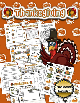 Preview of Thanksgiving Activity Set