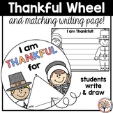 I am Thankful For : Thanksgiving Activity