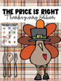 Thanksgiving Activity | The Price is Right | Friendsgiving Treat