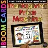 Thanksgiving Activity Two Digit Subtraction Math Boom Card