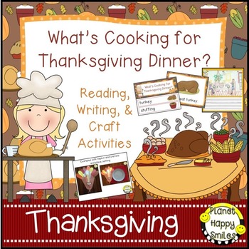 Preview of Thanksgiving Activity ~ What is Cooking for Thanksgiving Dinner? Activities