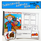 Thanksgiving Adapted Book And Activities