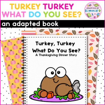 Preview of Thanksgiving Adapted Book for Special Education November Adaptive Circle Time