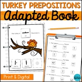 Thanksgiving Prepositions Adaptive Book for Special Educat