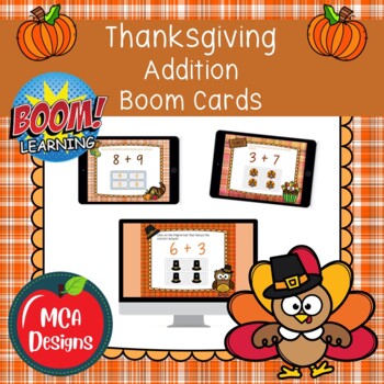 Preview of Thanksgiving Addition Boom Cards