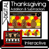Thanksgiving Addition & Subtraction Interactive Slides Goo