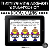 Thanksgiving Addition and Subtraction Word Problems Boom Cards™