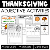 Thanksgiving Adjective Grammar Packet with Games, Workshee
