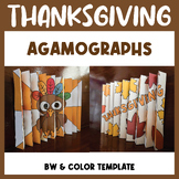 Thanksgiving Agamographs Craft Art Project & Coloring page